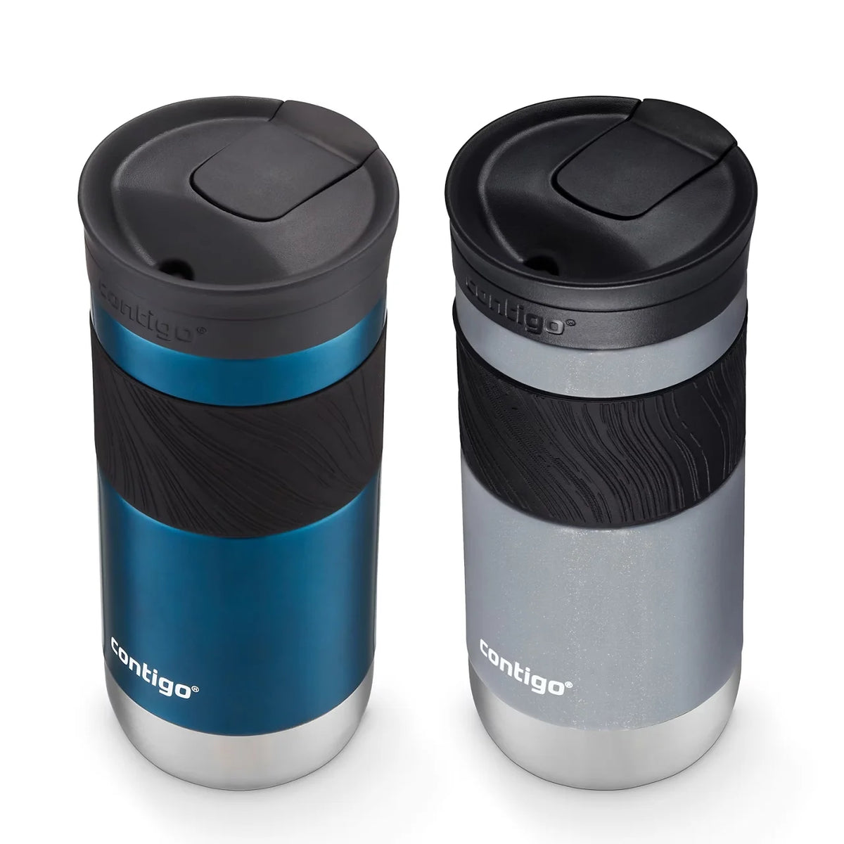 Contigo® Byron 2.0 Stainless Steel Travel Mug with SNAPSEAL™ Lid and Grip, 16oz, 2-Pack